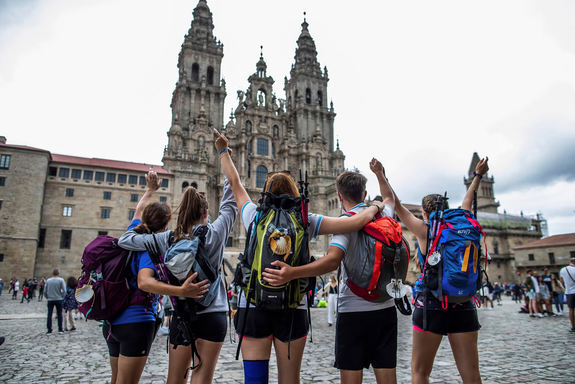 Peregrinos en el Camino de Santiago